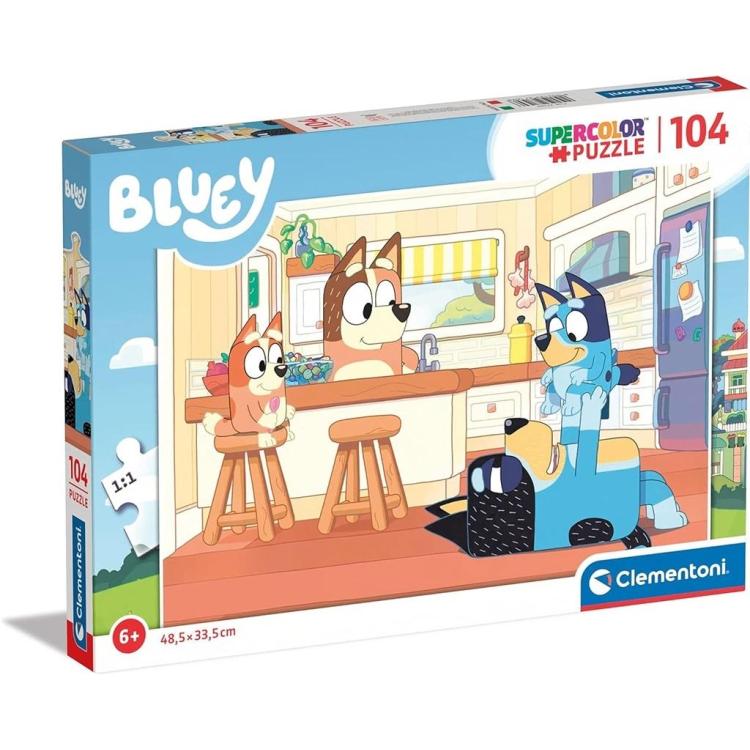 Puzzle 104 Superkolor Bluey