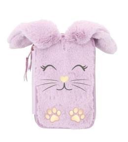 Piórnik potrójny z wyp Astrabag Fluffy Bunny ASTRA