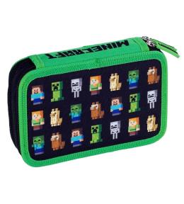 Piórnik poj. bez wyp. 2 klapki Minecraft ASTRA