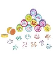 Pieczątki z tuszem zwierząt morskich mix