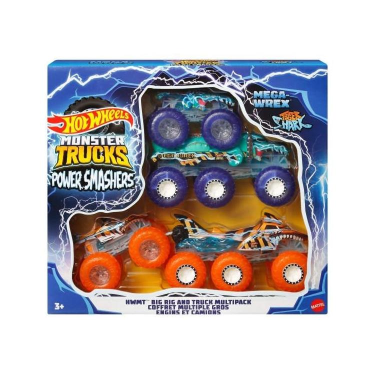 Hot Wheels Monster Trucks Wielopak z pojazd (4szt)