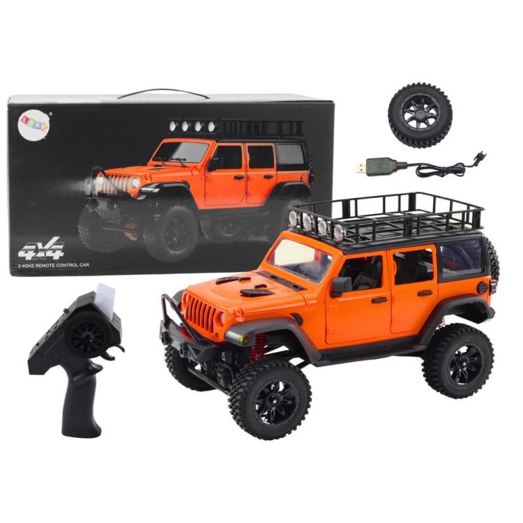 Auto terenowe R/C 2.4G napęd 4x4 pomarańczowy