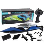 Motorówka zdalnie sterowana ze światłem niebieska