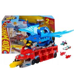Hot Wheels City Transporter Podwójny smok 2w1