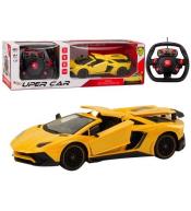 Samochód sportowy RC 1:12 żółty