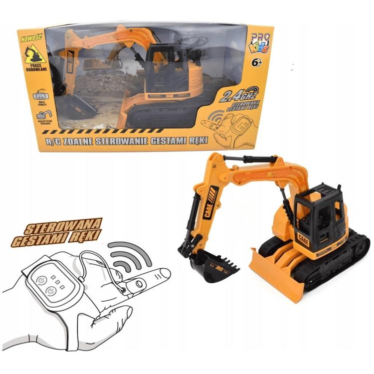 Koparka sterowana gestami ręki