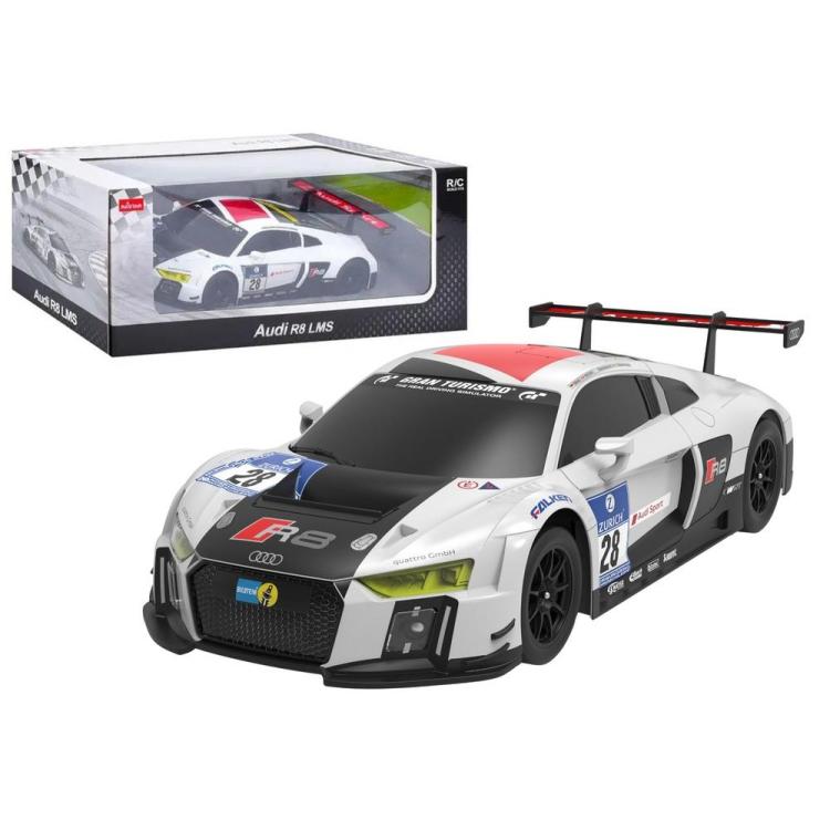 Audi R8 LMS R/C 1:24 biało czarne