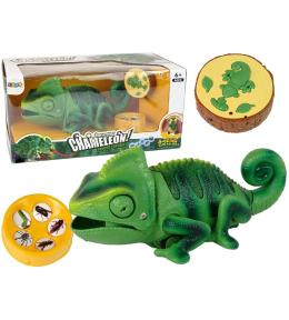 Kameleon zdalnie sterowany zielony 28cm
