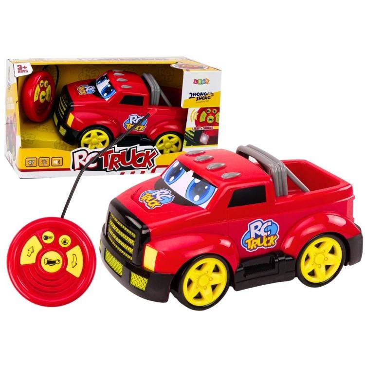 Autko kreskówkowe zdalnie sterowane czerwone