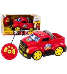 Autko kreskówkowe zdalnie sterowane czerwone