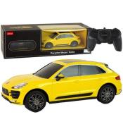 Auto R/C Porsche Macan Turbo Rastar 1:24 żółte