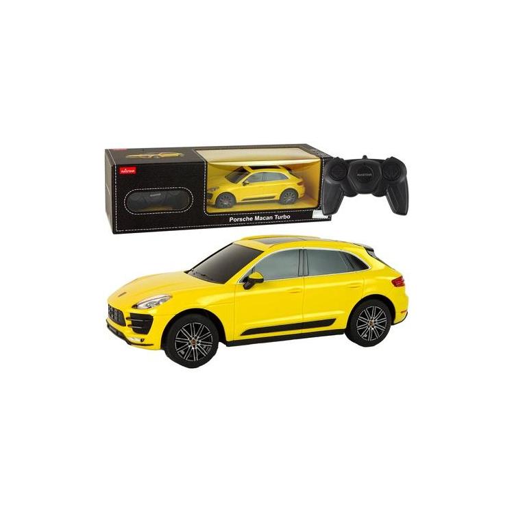 Auto R/C Porsche Macan Turbo Rastar 1:24 żółte