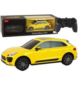 Auto R/C Porsche Macan Turbo Rastar 1:24 żółte