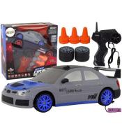 Autko sportowe R/C 1:24 wymienne koła szare