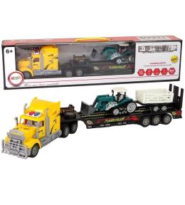 Ciężarówka z lawetą zdalnie sterowana żółta