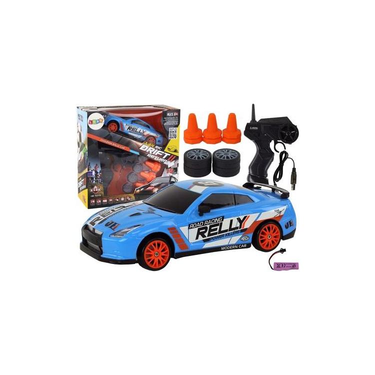 Autko sportowe R/C 1:24 wymienne koła czarne