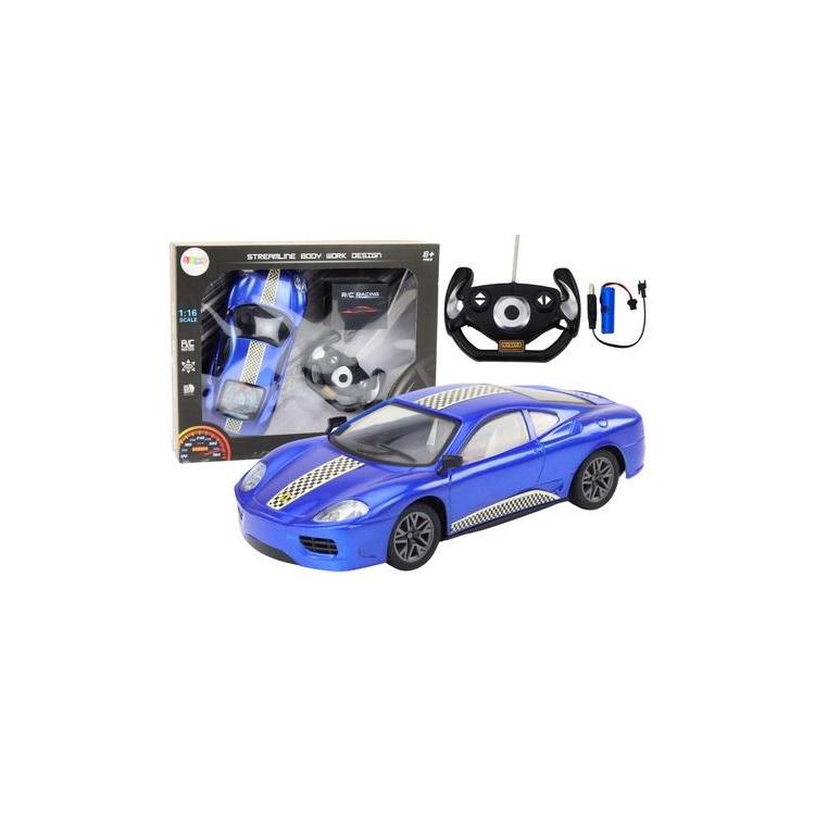 Auto RC 1:16 ze światłem niebieskie