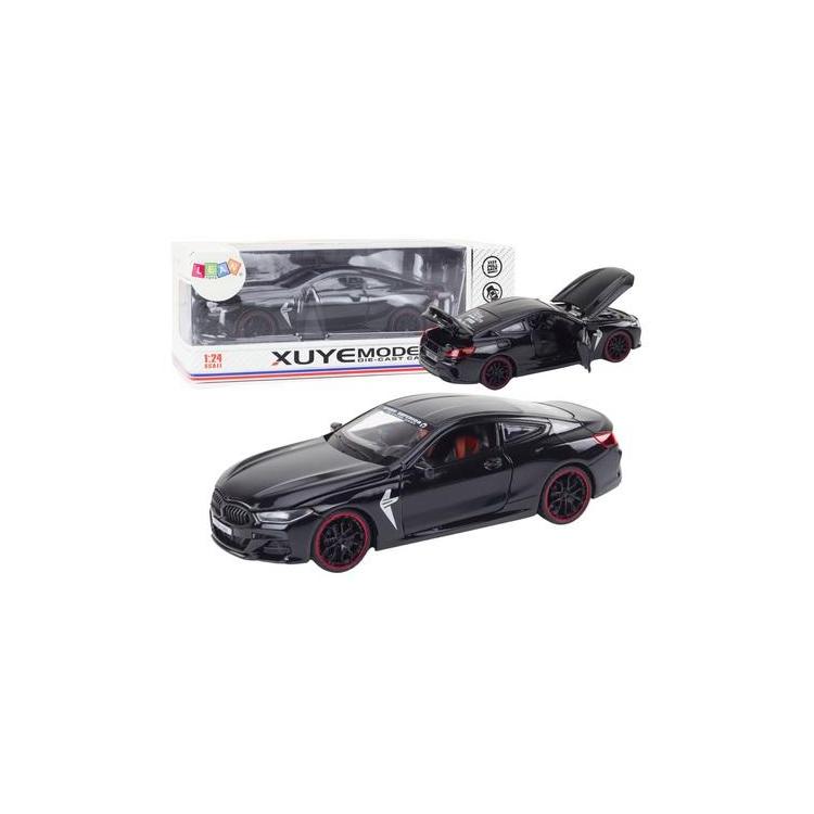 Auto sportowe metalowe napęd frykcyjny czarne