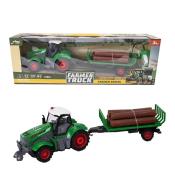 Traktor R/C z przyczepą do przewożenia drewna 1:24