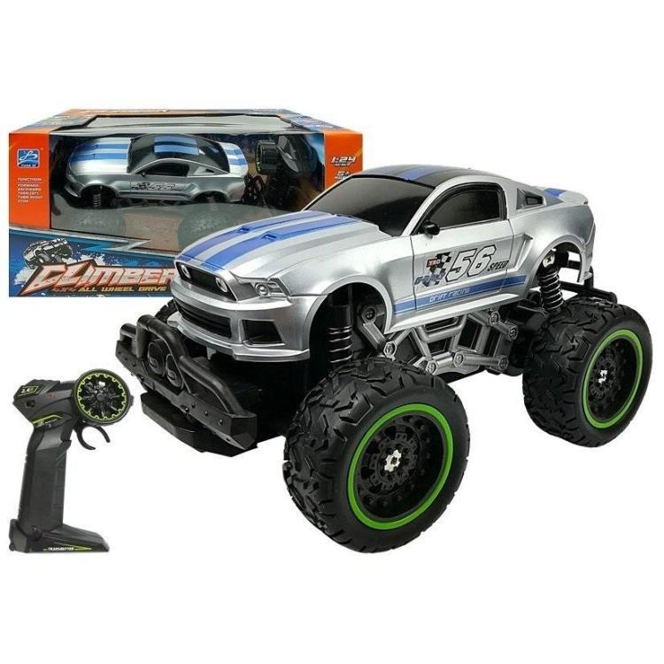 Auto zdalnie sterowane R/C 6.5 km/h srebrne