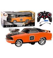 Auto R/C 1:18 Drift 360 światło dźwięk pomarańcz.