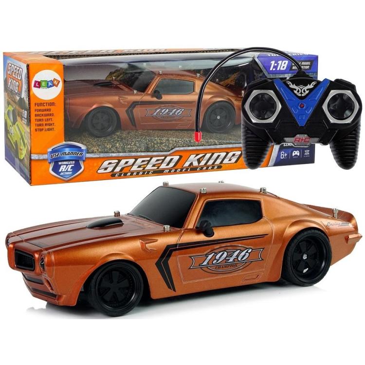 Auto Sportowe R/C 1:18 brązowe Champion