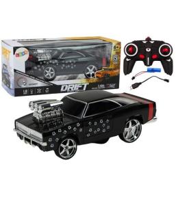 Auto R/C 1:18 Drift 360 światło dźwięk czarny