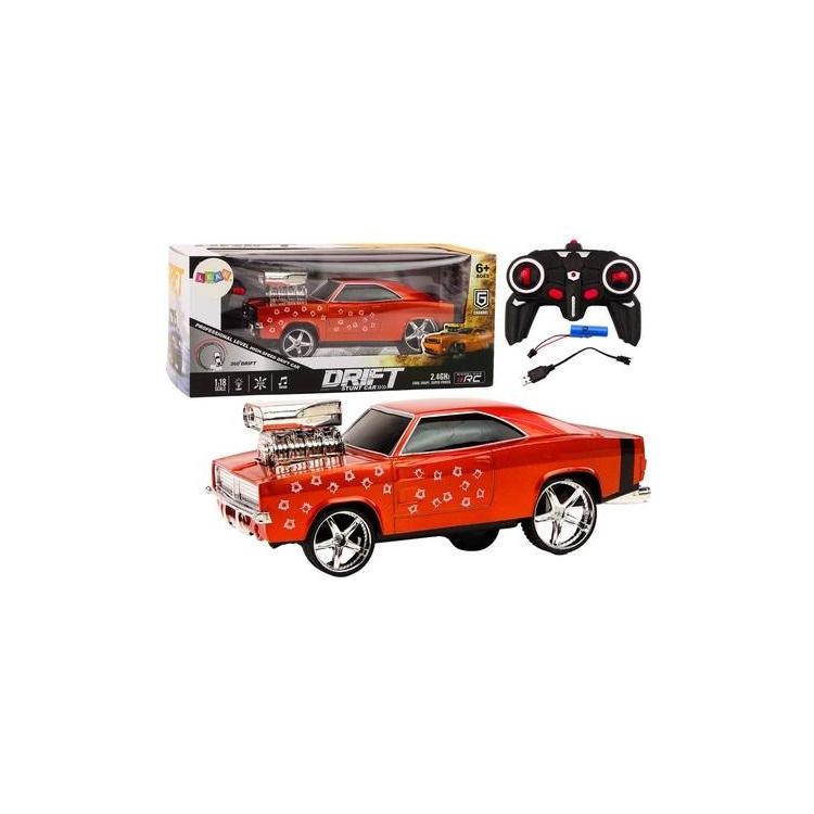 Auto R/C 1:18 Drift 360 światło dźwięk czerwony