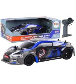 Auto R/C 1:18 gumowe koła drift niebieski