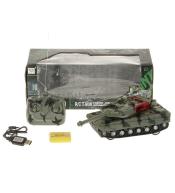 Czołg zdalnie sterowany ze światłem i dźwiękiem