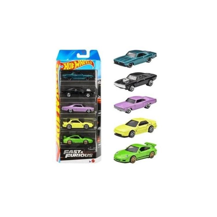 Hot Wheels Fast & Furious Szybcy i wściekli 5szt