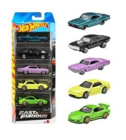 Hot Wheels Fast & Furious Szybcy i wściekli 5szt