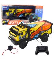 Ciężarówka R/C dźwięk źółto-pomarańczowa