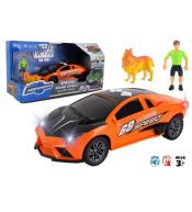 Uliczne szaleństwo - Samochód pomarańczowy sport