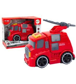 Wóz strażacki z armatką czerwony światło dźwięk