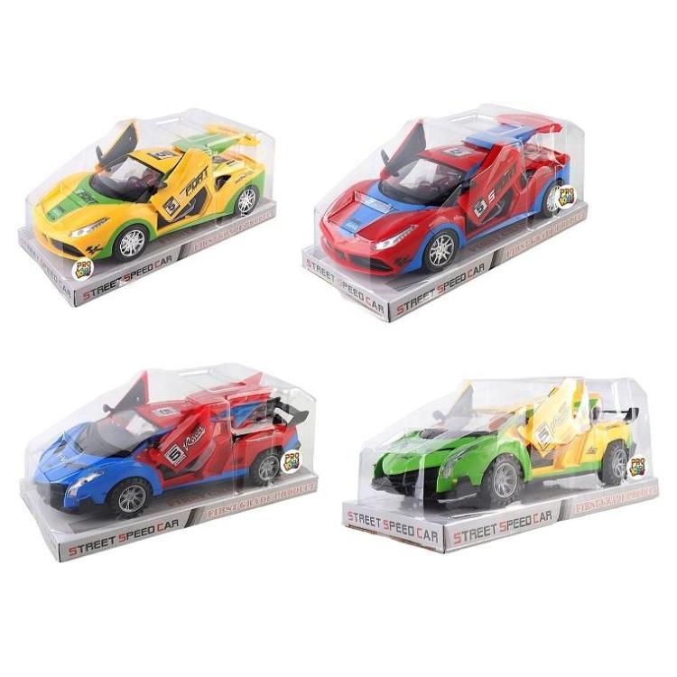 Auto sportowe z otwieranymi drzwiami mix