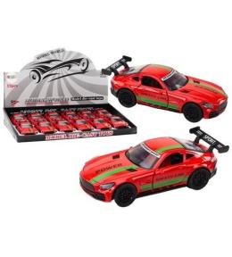 Auto sportowe 1:32 z dźwiękiem czerwone
