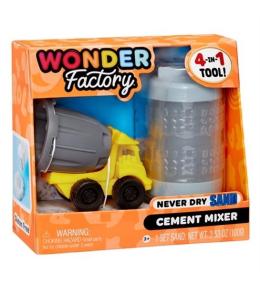 Wonder Factory Never Dry Sand - Blue +Cement Mixer