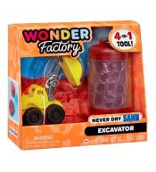 Wonder Factory Never Dry Sand - Red + Excavator