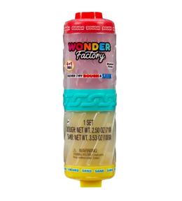Wonder Factory Never Dry Dough&Sand Red Yellow
