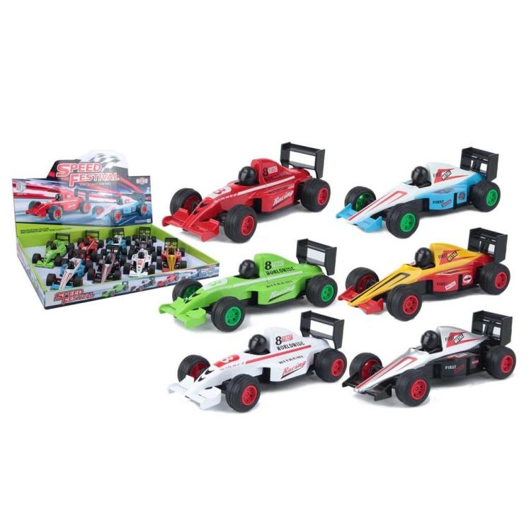 Wyścigówka metal pull back MIX