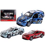 Samochód metalowy 1:32 napęd sport No.3 mix