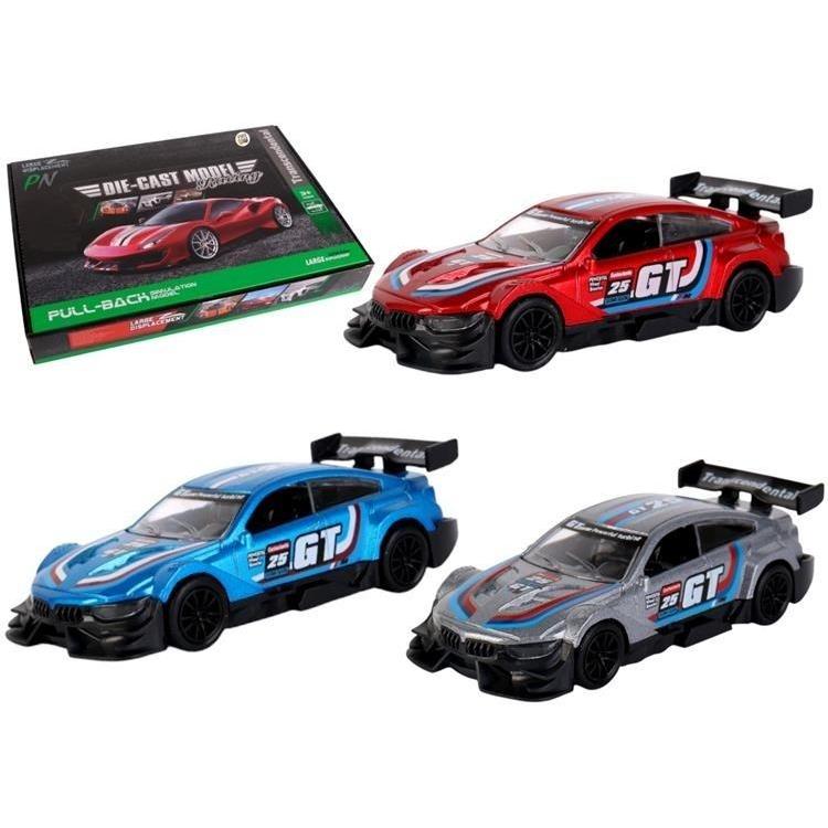 Samochód metalowy 1:32 napęd Super Sport No.4 mix