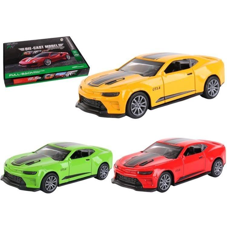 Samochód metalowy 1:36 napęd Sport No.4 mix