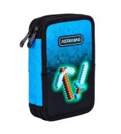 Piórnik podwójny z wyp. Blue Pixel ASTRA