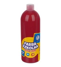 Farba szkolna czerwona ciemna 1000ml ASTRA