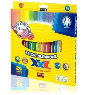 Kredki ołówkowe hexagonalne 24 kolory ASTRA