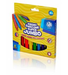 Kredki świecowe Jumbo 8 kolorów ASTRA
