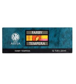 Farby tempera 12 kolorów 20ml ASTRA
