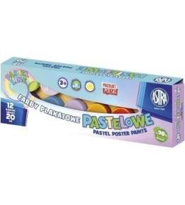 Farby plakatowe pastelowe 12 kol x 20ml ASTRA